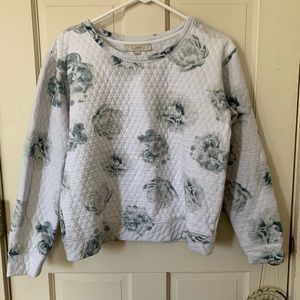 Loft Floral Quilt Sweater